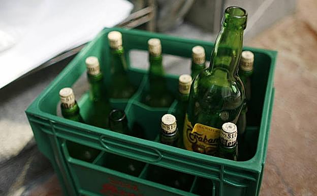 Una caja de sidra