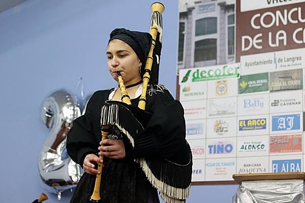 Paula Gutiérrez, durante su actuación. 