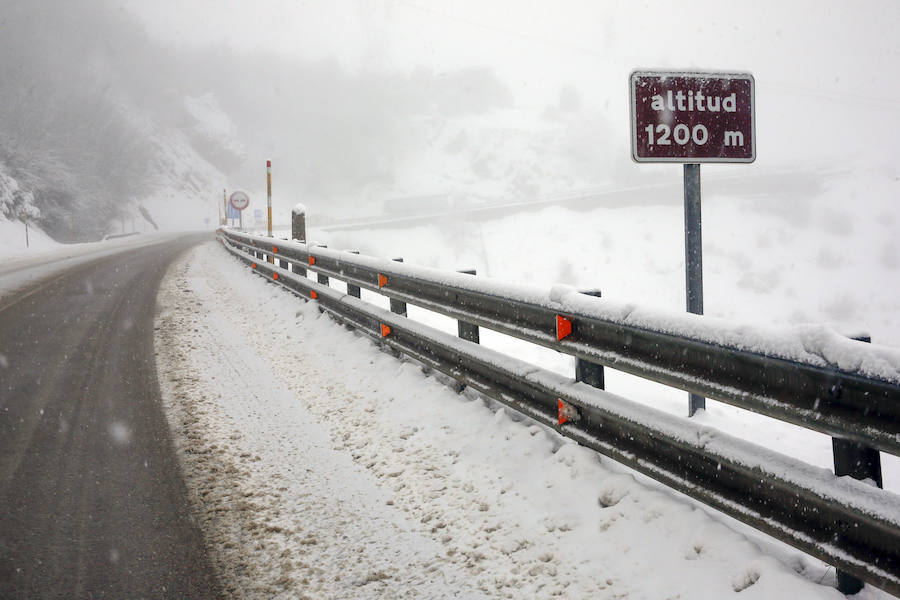 La región se mantiene en situación de prealerta por nevadas con un despliegue especial de máquinas quitanieves. 