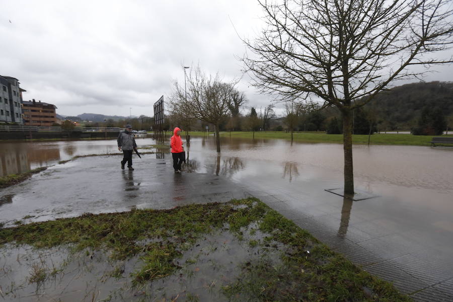 El río Linares se ha desbordado a su paso por La Barquerina obligando a cortar la circulación por la zona. Es alguno de los múltiples incidentes que registra la villa