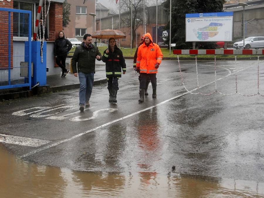 El temporal de Asturias ha dejado multitud de destrozos en Trubia
