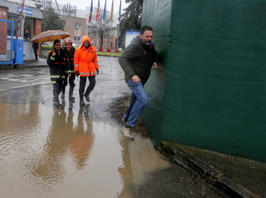 El temporal de Asturias ha dejado multitud de destrozos en Trubia