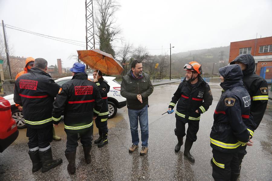 El temporal de Asturias ha dejado multitud de destrozos en Trubia