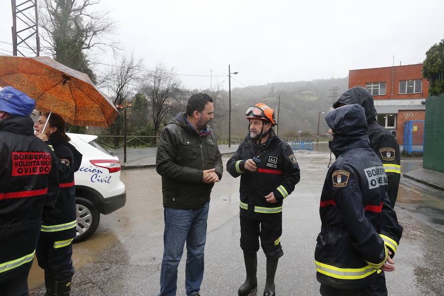 El temporal de Asturias ha dejado multitud de destrozos en Trubia