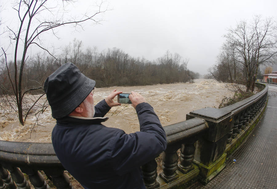 La crecida del río paralizó la central térmica de Lada y mantiene a una gran preocupación entre los vecinos de las Cuencas.