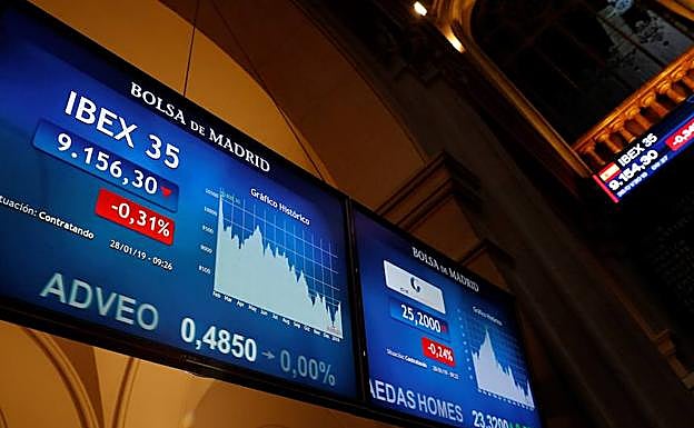 Sede de la Bolsa en Madrid. 