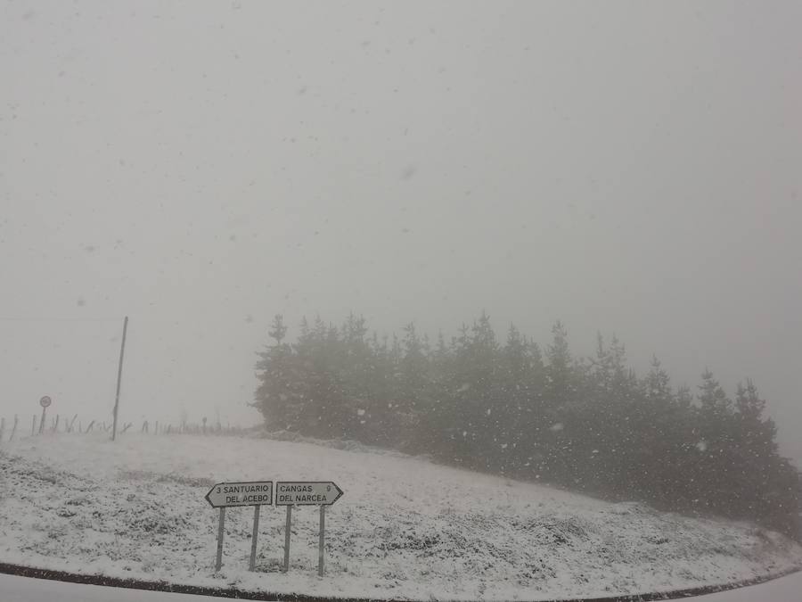 El temporal llega con frío, viento y nieve que han puesto a la región en aviso naranja por nevadas y fenómenos costeros.