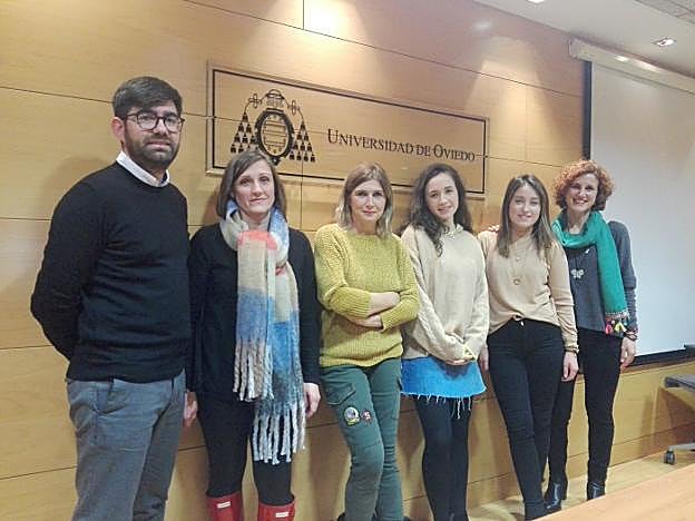 Rubén Martín Payo, Beatriz Suárez, Maribel Rocha, Claudia Leirós, Estela Álvarez y Eva Pérez Pertierra. 