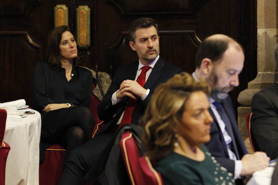 El presidente de FADE ofreció una conferencia organizado por AsturManager en el Hotel Reconquista de Oviedo, amparándose en el documento de '22 medidas ineludibles' presentado por la patronal el pasado noviembre,