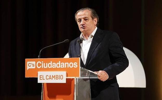 El portavoz del grupo parlamentario de Ciudadanos, Nicanor García