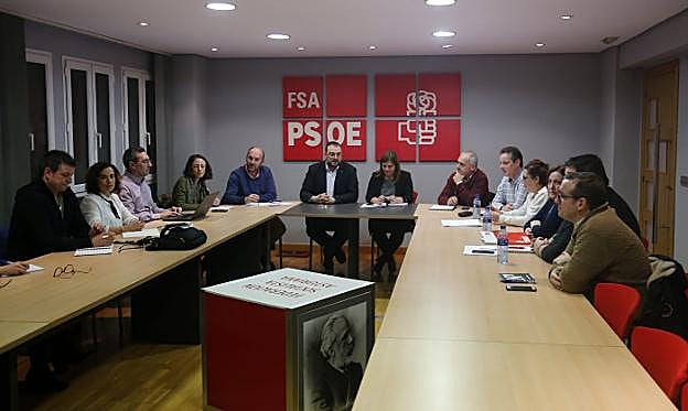 Primera reunión del comité electoral de la FSA celebrada el pasado mes de diciembre. 