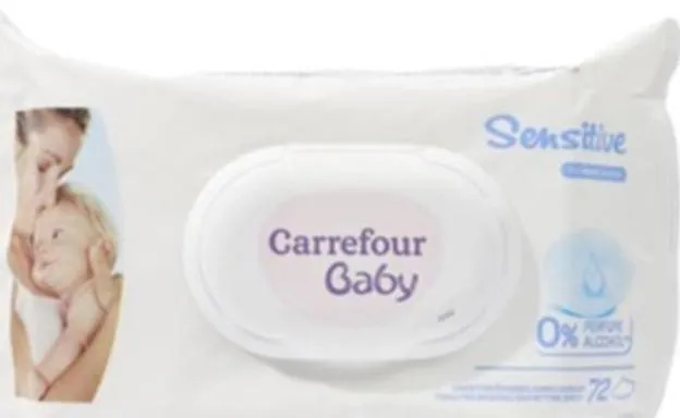 Retiran lotes de toallitas Carrefour Baby Sensitive por una bacteria