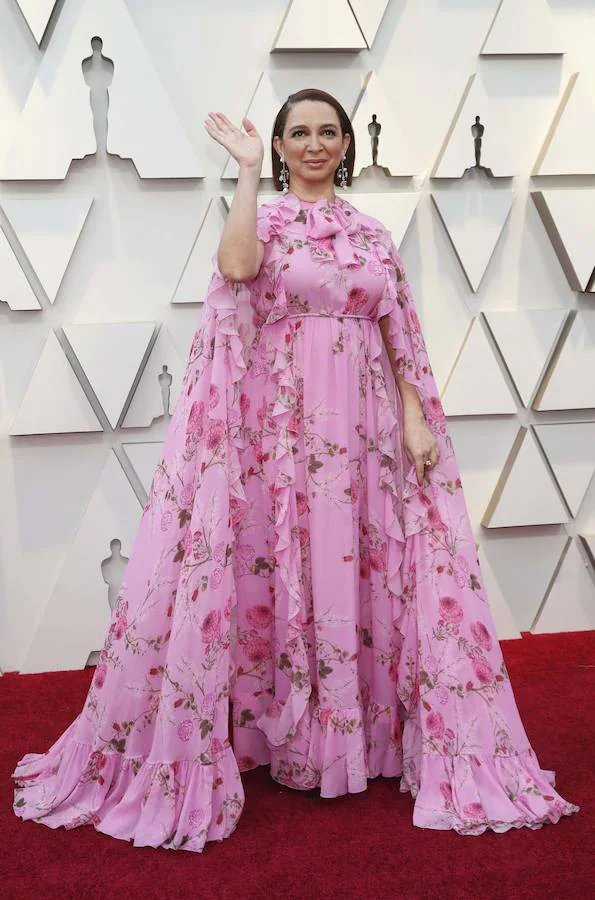 Maya Rudolph, con un vestido-cortina.