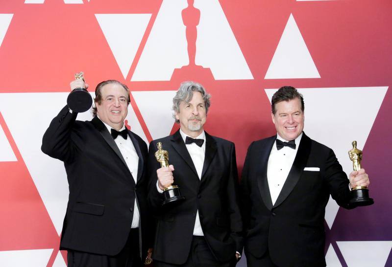 Los premiados posan con sus estatuillas después de una noche de grandes emociones en la gala de los Premios Oscar 2019