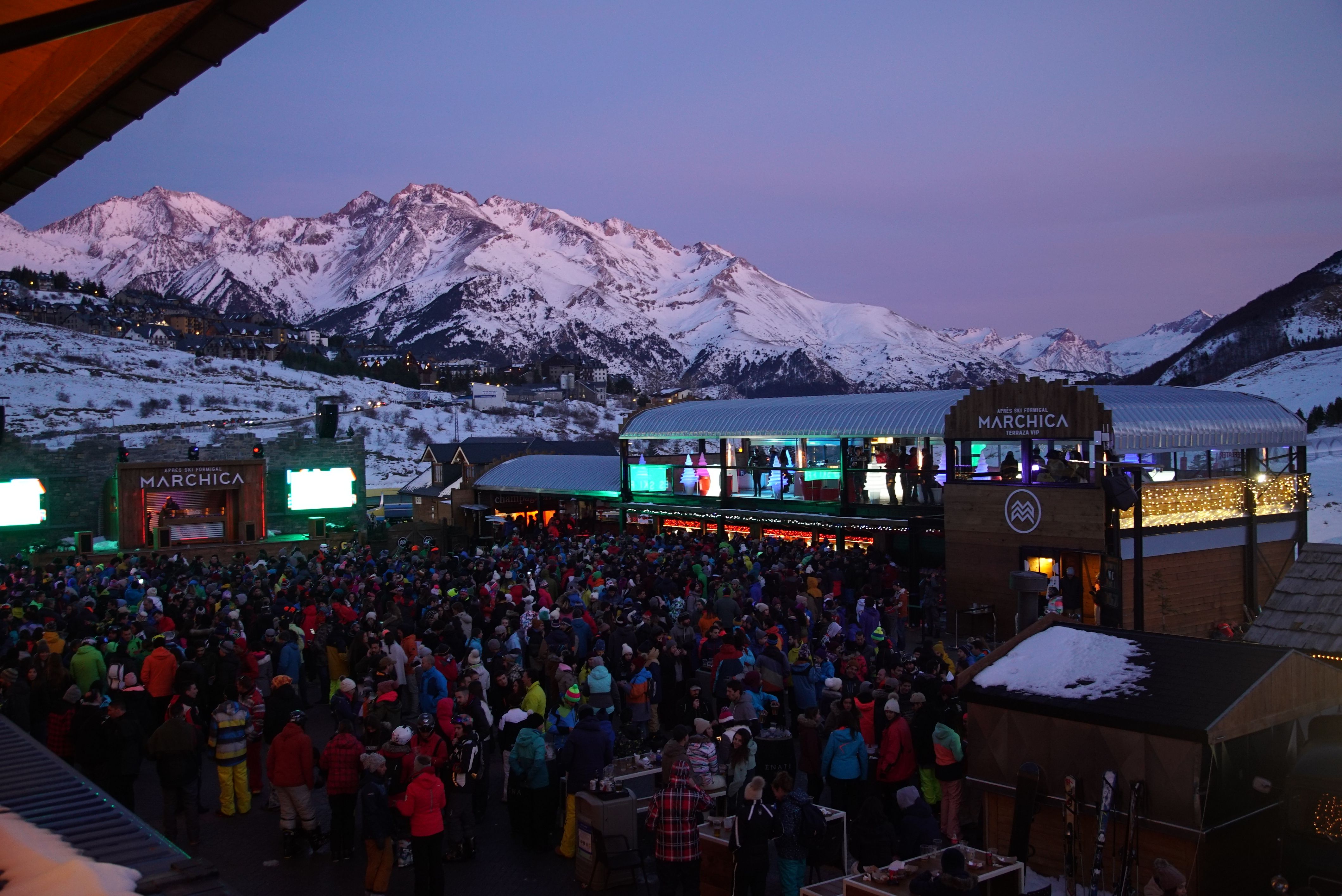 La zona vip de Marchica, en la estación de Formigal