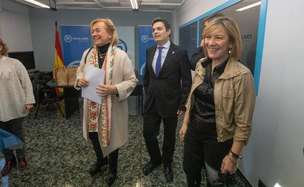 Mercedes Fernández, Pedro de Rueda y Esther Llamazares. 