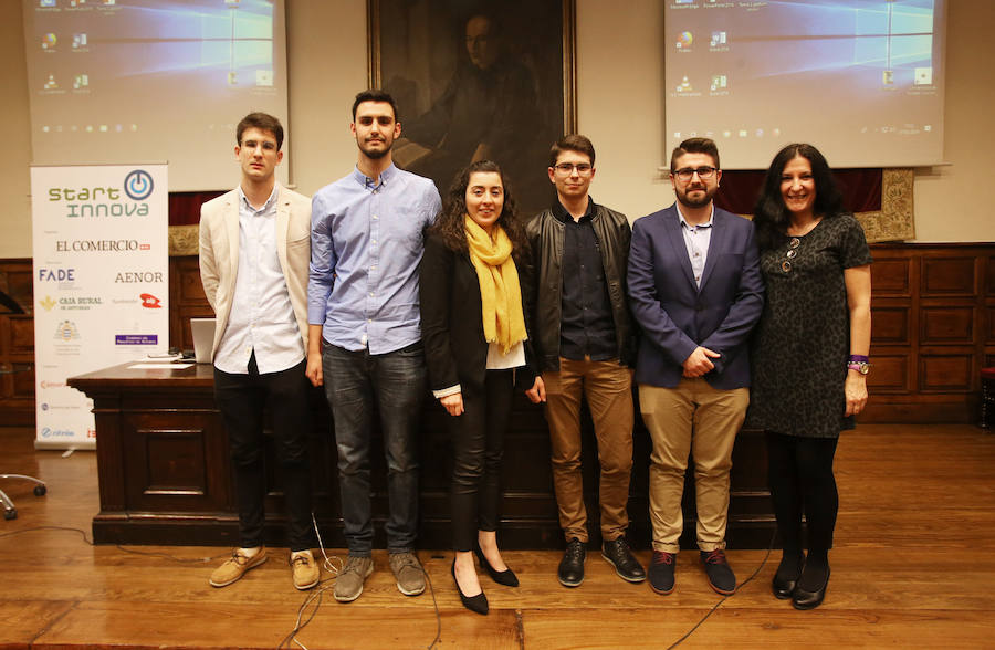 El proyecto Soundup del Colegio de Fomento Peñamayor se ha alzado con el primer premio en la categoría de menores de 17 años de STARTinnova, el programa de impulso de la cultura emprendedora de EL COMERCIO. En la categoría de segundo de Bachillerato y Formación Profesional se ha impuesto Imapro, del CIFP La Laboral, gracias a su propuesta de una compañía de mantenimiento para la Industria 4.0 de la región.