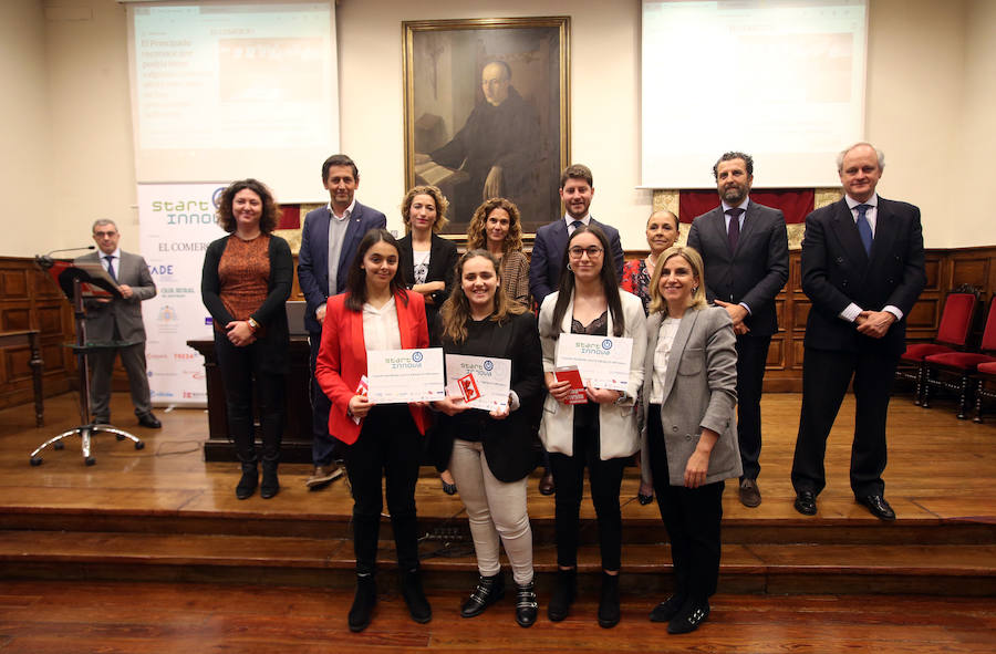 El proyecto Soundup del Colegio de Fomento Peñamayor se ha alzado con el primer premio en la categoría de menores de 17 años de STARTinnova, el programa de impulso de la cultura emprendedora de EL COMERCIO. En la categoría de segundo de Bachillerato y Formación Profesional se ha impuesto Imapro, del CIFP La Laboral, gracias a su propuesta de una compañía de mantenimiento para la Industria 4.0 de la región.