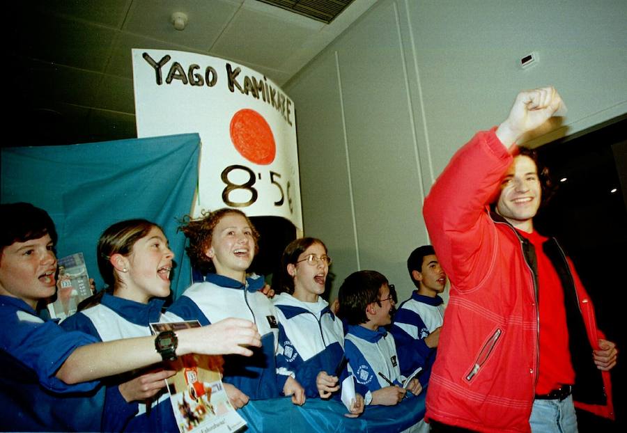 Se cumplen veinte años de la final de longitud del Mundial de Maebashi, en la que el asturiano saltó 8,56 metros