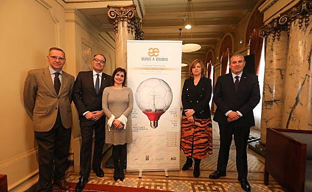 Presentación esta mañana en el Ayuntamiento. 