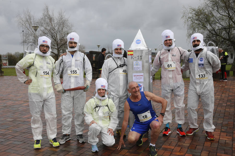Jorge Pérez y Marta Díez se impusieron en una carrera en la que participaron 200 corredores .