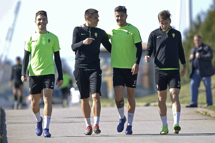 Fotos: Entrenamiento del Sporting (22/03/2019)