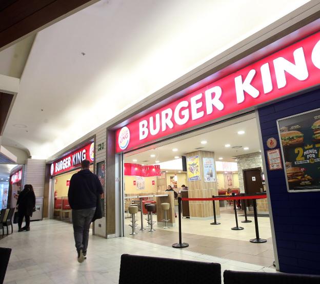 El establecimiento de Burger King, ayer, en el Calatrava. 