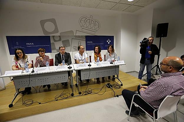 Carmen González, Conxita Comamala, Mario Margolles, Manuel Rodríguez, Paz García y Laura Fonseca. 