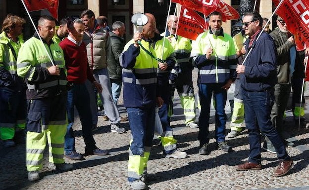 Protesta de la plantilla de conservación viaria