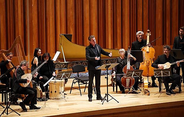 Philippe Jaurossky, ayer, en el Auditorio Príncipe, arropado por el Ensemble Artaserse. 