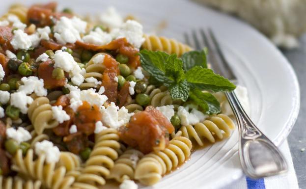 Ensalada de pasta. 