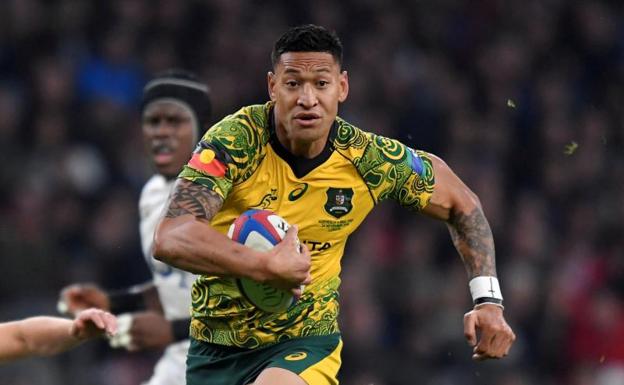 Israel Folau, durante un partido. 