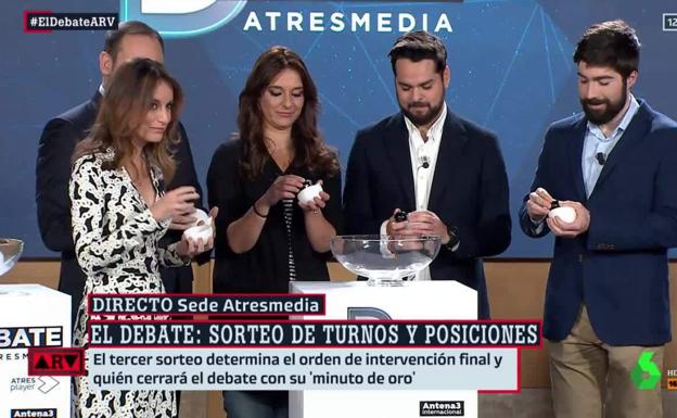 Sánchez abrirá el debate electoral e Iglesias tendrá el 'minuto de oro'