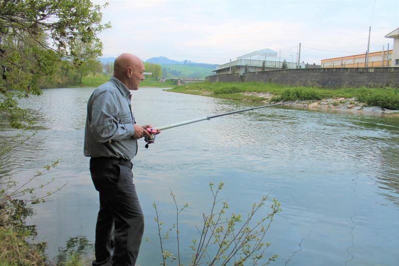 No hubo suerte en el río del Oriente asturiano.