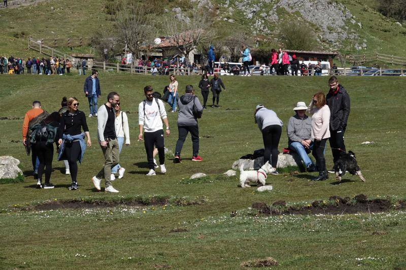 El Principado tuvo un tiempo de lo más agradable durante la jornada del Viernes Santo. Puntos de gran afluencia turística, como la costa o los Lagos de Covadonga se llenaron de visitantes