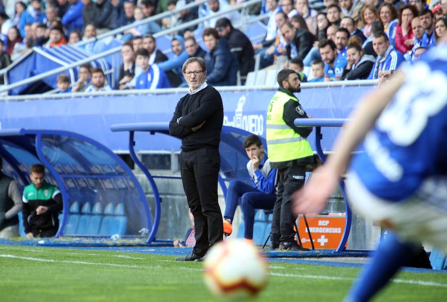 El equipo azul empató en el Carlos Tartiere y dejó escapa tres puntos que le mantienen noveno en la clasificación de Segunda División