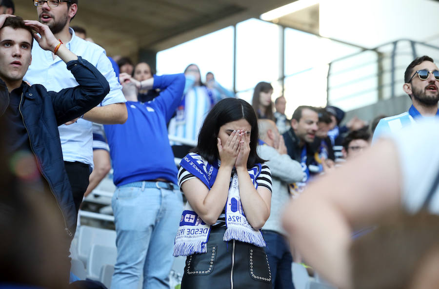 El equipo azul empató en el Carlos Tartiere y dejó escapa tres puntos que le mantienen noveno en la clasificación de Segunda División