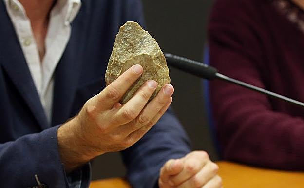 Algunas de las piezas encontradas. 