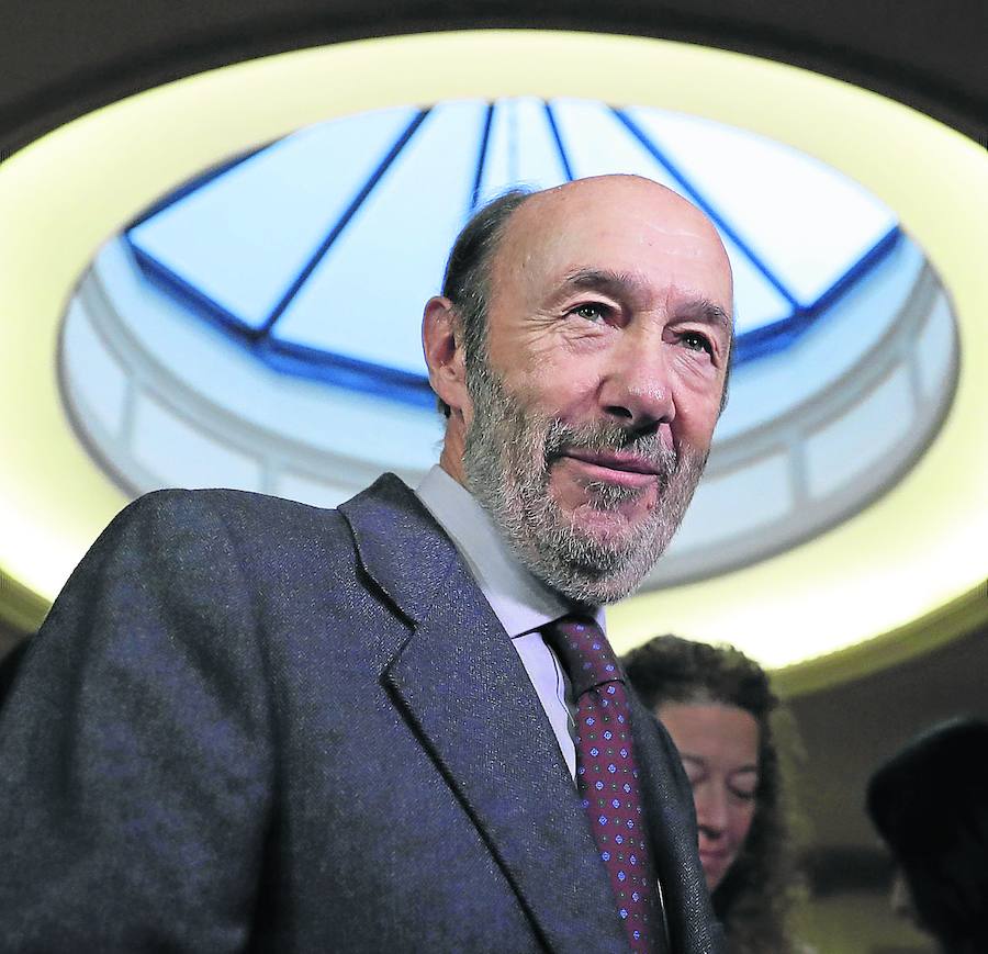 El exministro del Interior y exsecretario general del PSOE, Alfredo Pérez Rubalcaba. 
