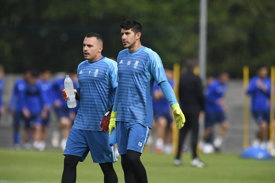 El Real Oviedo se prepara en El Requexón para el enfrentamiento contra el Málaga del próximo lunes