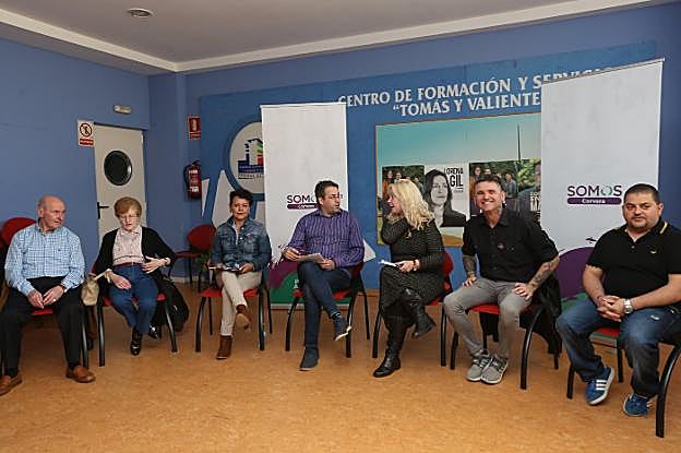 El primer acto electoral en campaña de Somos en Corvera. 