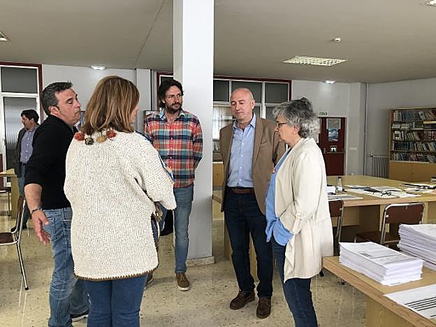 Ana González, en el Centro Integrado de FP del Mar. :: E. C.
