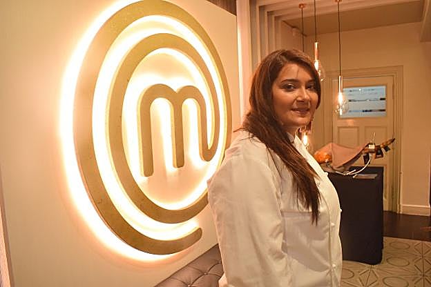 Natalia Martínez, en el restaurante MasterChef, en Madrid. 