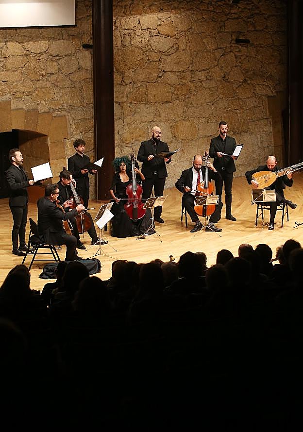 La Capella de Menestrers, durante su concierto en el Auditorio. 