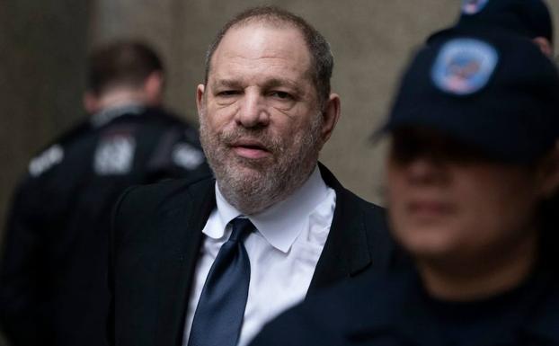 Harvey Weinstein sale, el mes pasado, de la Corte Suprema de Nueva York.