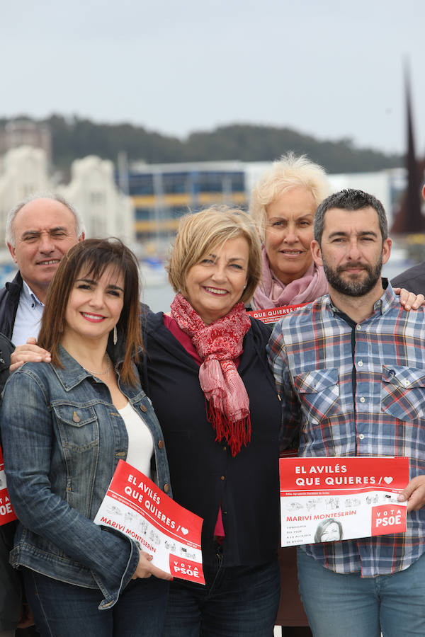 El PSOE en su último acto de campaña.