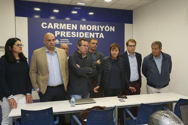 Moriyón comparece tras conocer el resultado electoral. 