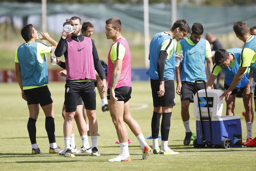 El conjunto rojiblanco se prepara para el último choque de la temporada ante el Cádiz. 