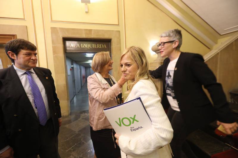 La alcaldesa revalida su cargo en un pleno en el que todos los grupos mostraron su disposición a trabajar por la ciudad.