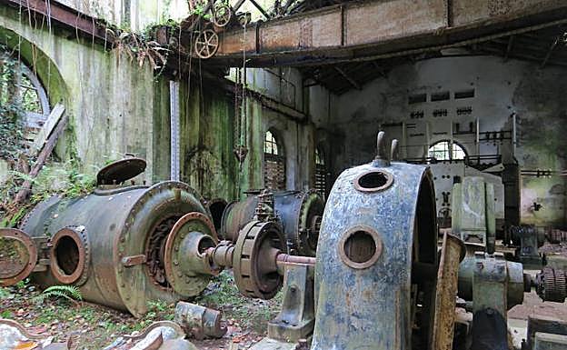 La antigua central eléctrica del río Esva.